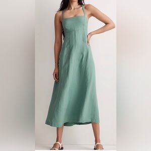 Madewell NWT tie back cami midi dress,sz.2